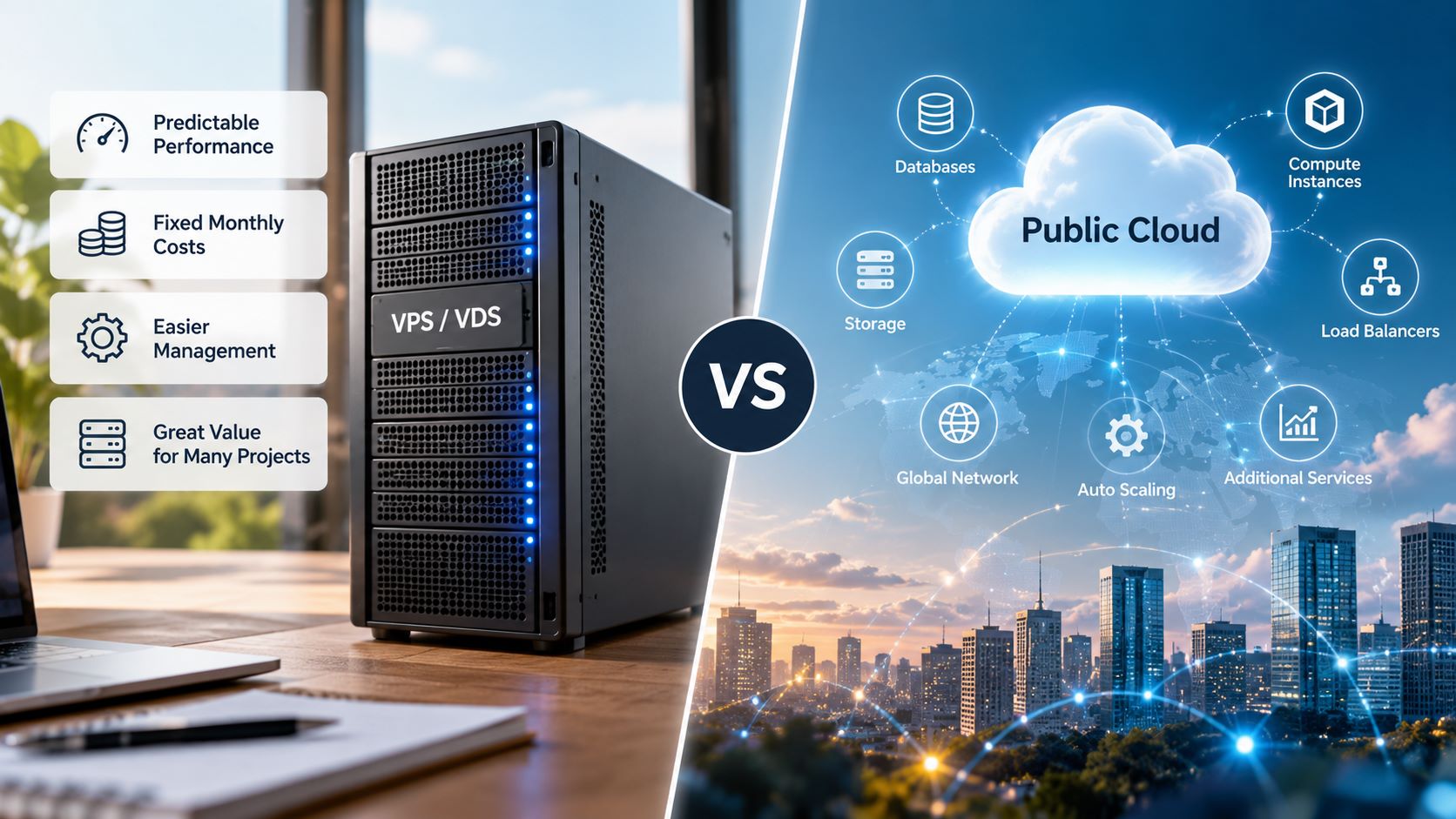 VPS vs Cloud Server Performance and Cost Comparison
